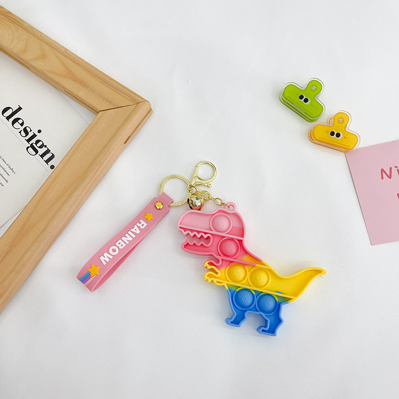 Wholesale Strawberry Pineapple Silicone Keychains