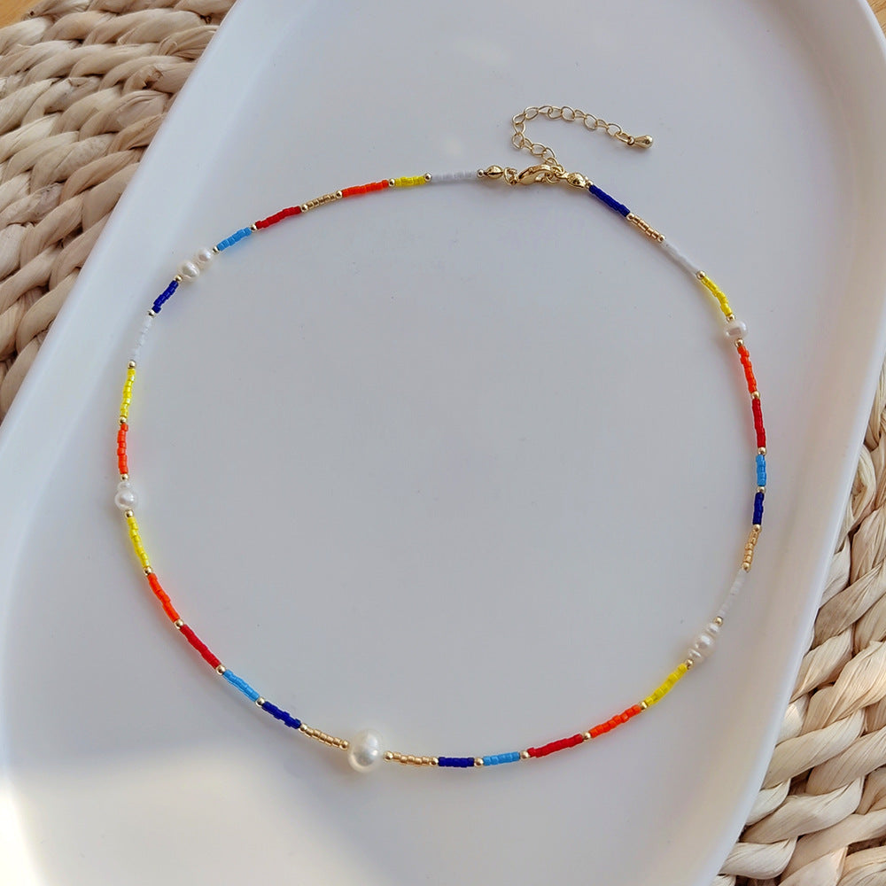 Venta al por mayor Collar Colgante De Perla De Diamante Mal De Ojo