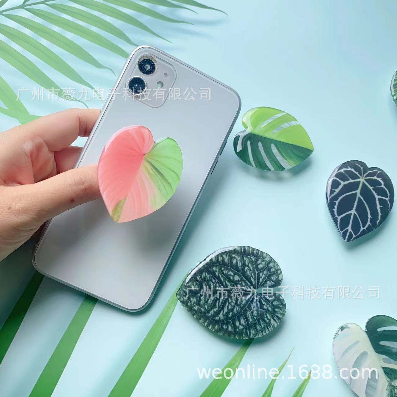 Titular de bolsa de aire para teléfono móvil de hoja acrílica con forma de epoxi al por mayor