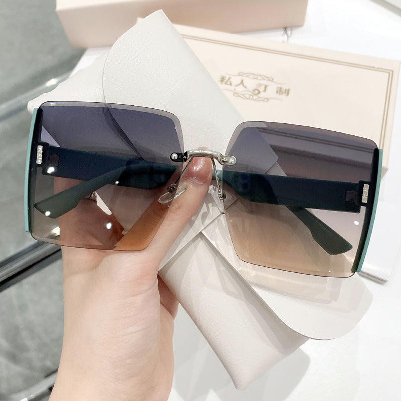 Wholesale PC Rimless Trim Women's Sunglasses