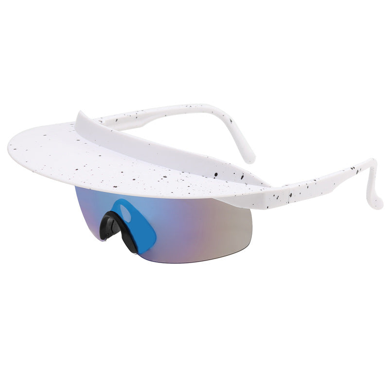 Wholesale PC Frameless One-piece Sunshade Outdoor Cycling Sunglasses