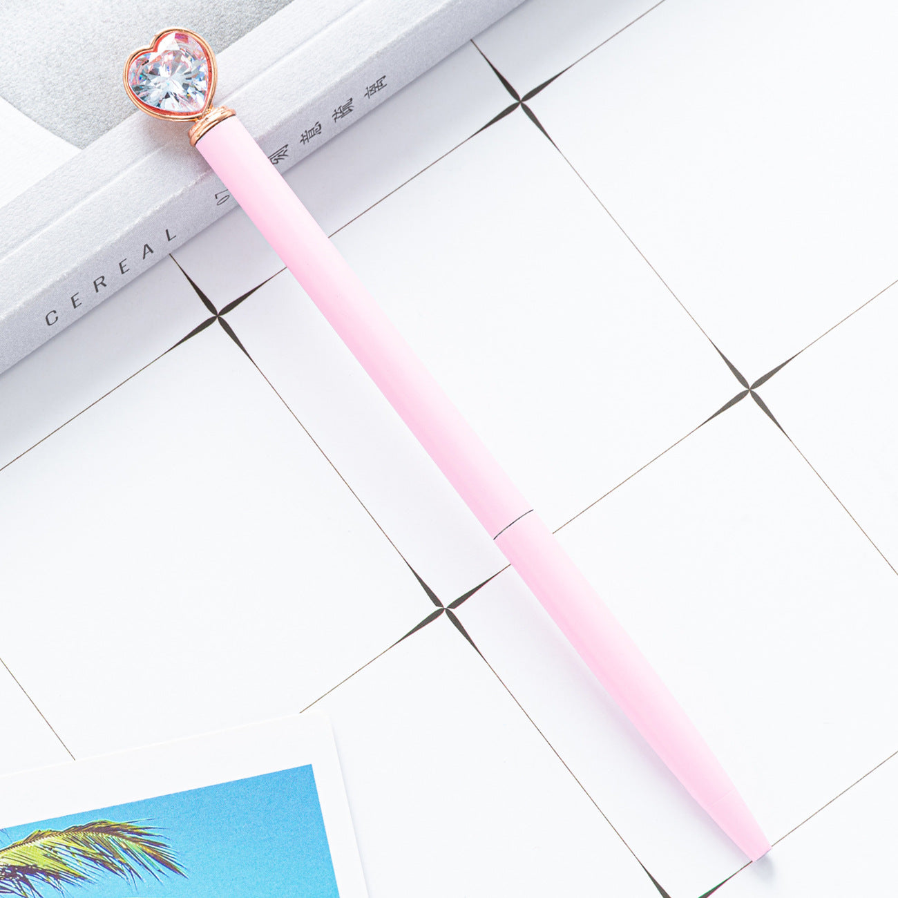 Bolígrafo De Metal Con Diamante De Corazón al por mayor