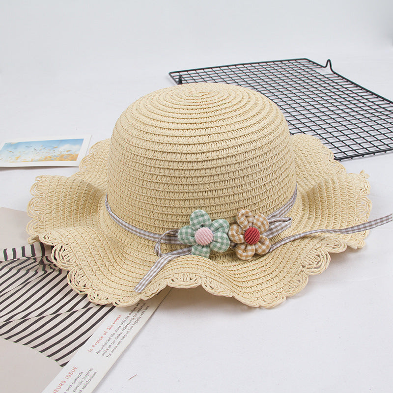 Wholesale Straw Kids Bucket Hat