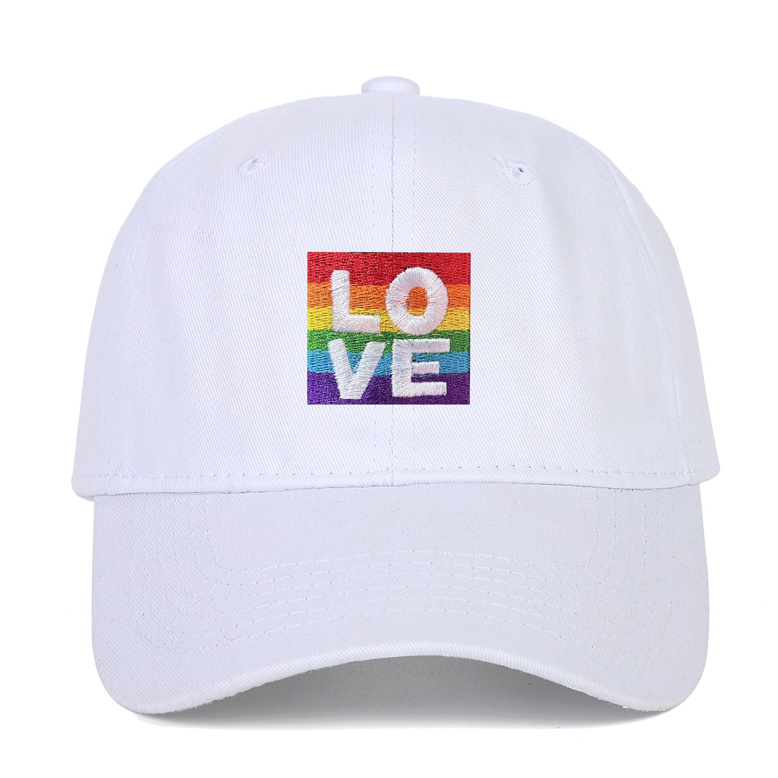 Wholesale LOVE Letters Embroidered Cotton Plain Black Baseball Hat