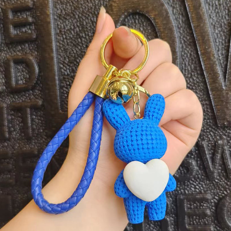 Wholesale Cartoon Resin Love Rabbit Keychain