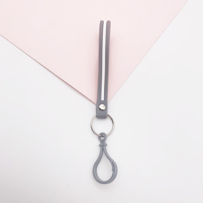 Wholesale Horizontal String Soft Rubber Lanyard Keychains