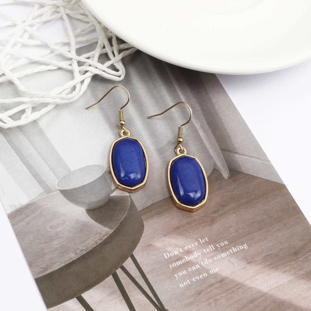 Wholesale Simple Marble Alloy Earrings