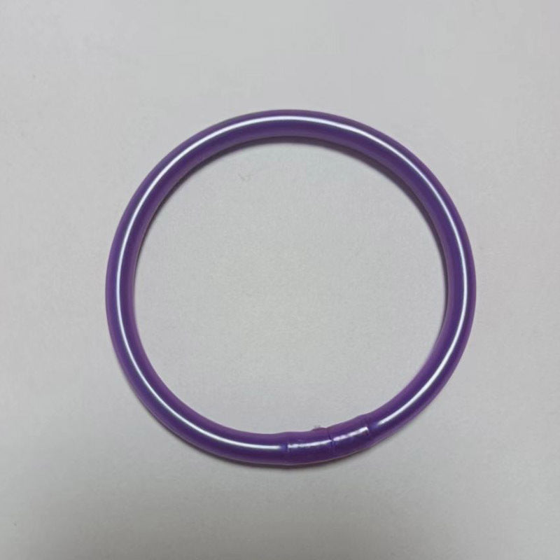 Wholesale Shiny Gold Silicone Bracelets