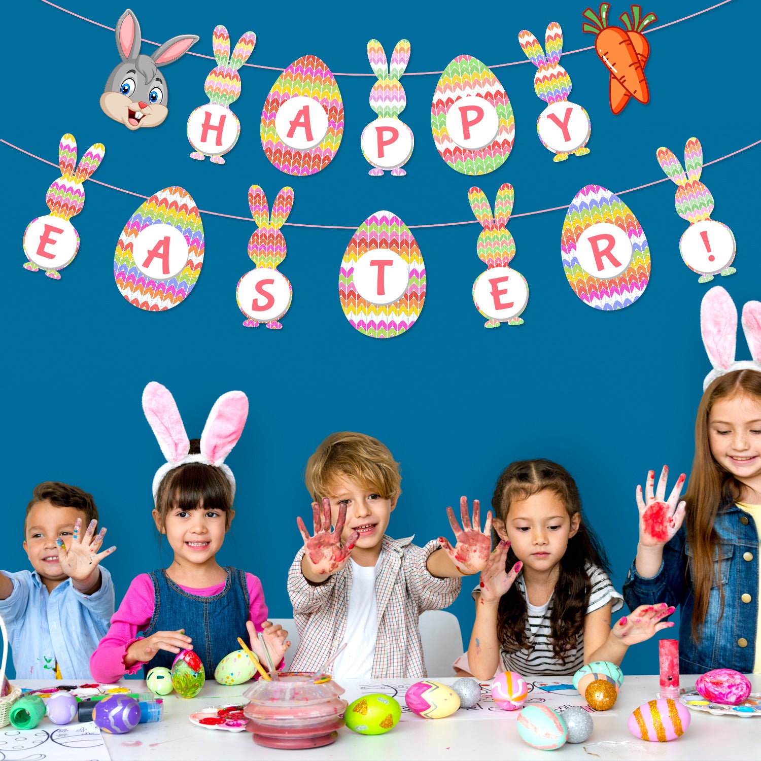 Wholesale Easter Flag Spiral Party Decoration Paper