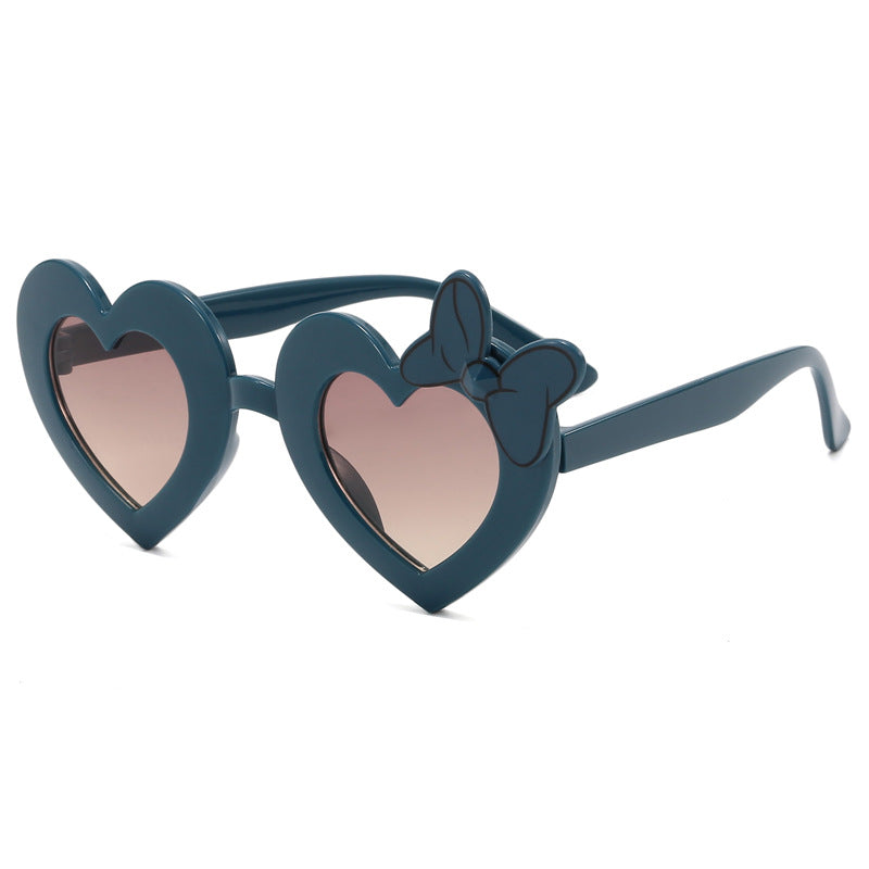 Wholesale PC Cartoon Love Bows Children's Sunglasses