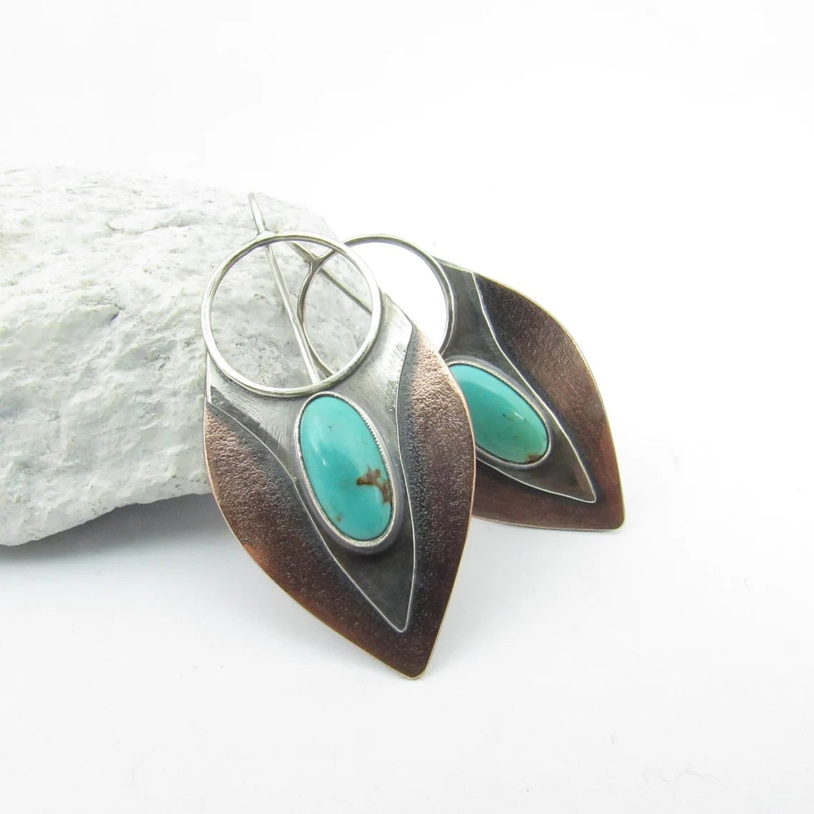 Pendientes de aleación con forma de gota creativa de plata tailandesa al por mayor