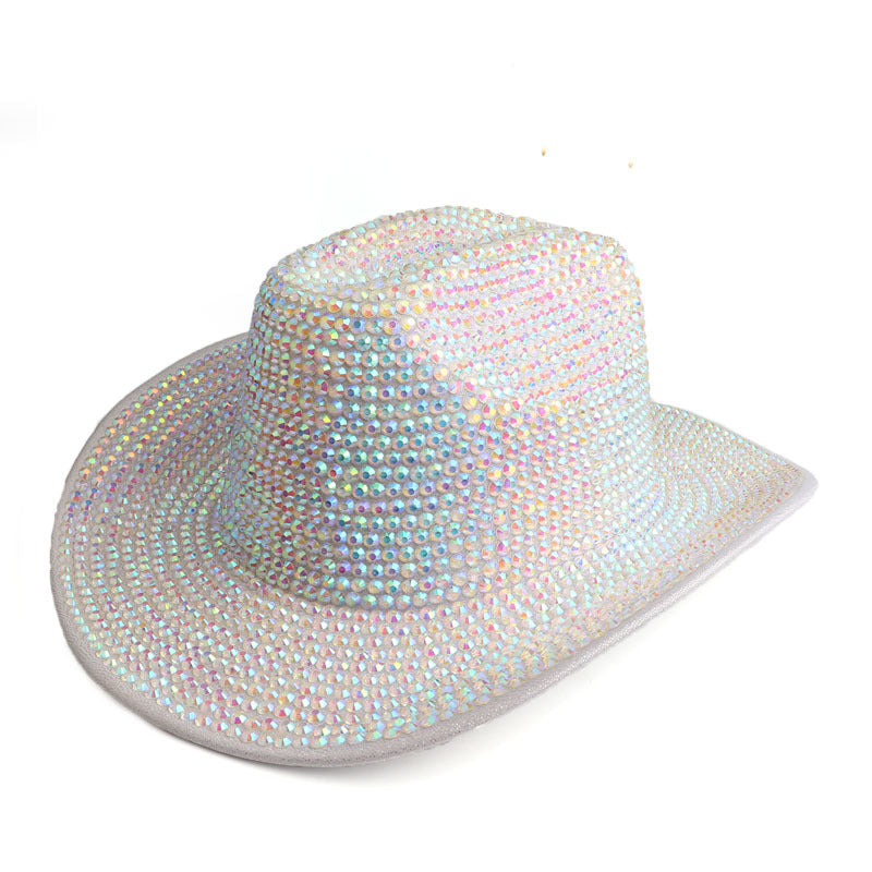 Wholesale Diamond Inlaid Cotton Jazz Hats and Top Hats
