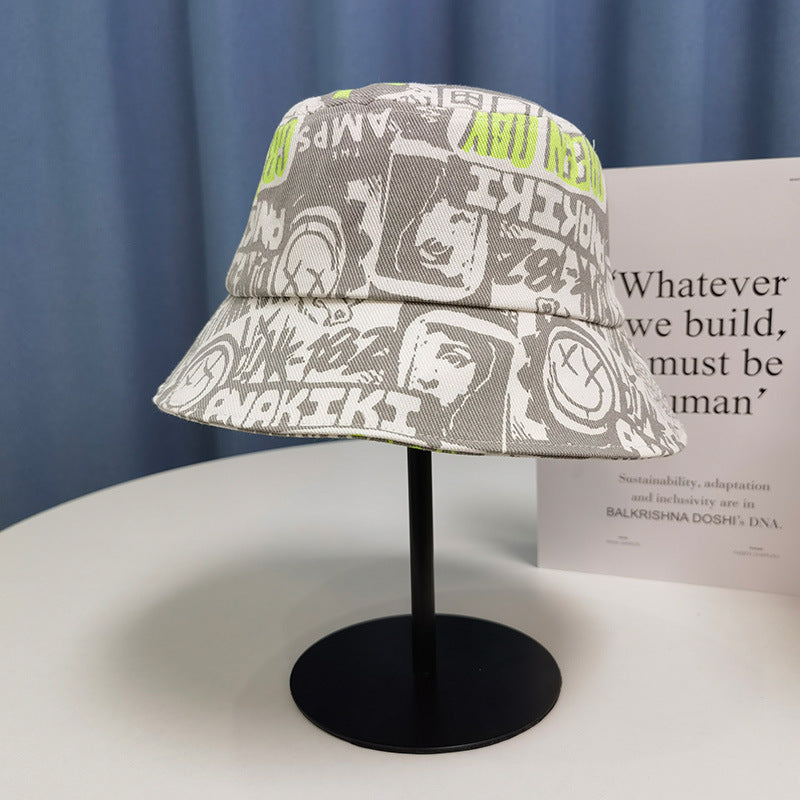 Wholesale Polyester Printed Cartoon Kitten Bucket Hat