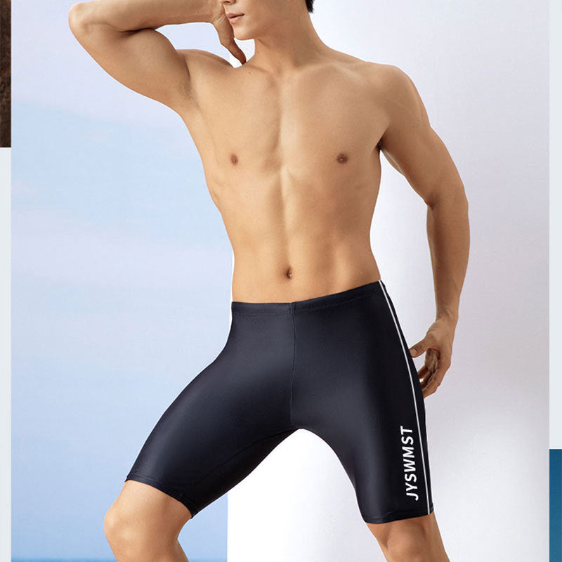 Wholesale Men's Five Points Anti-Embarrassment Professional Swimwear Set