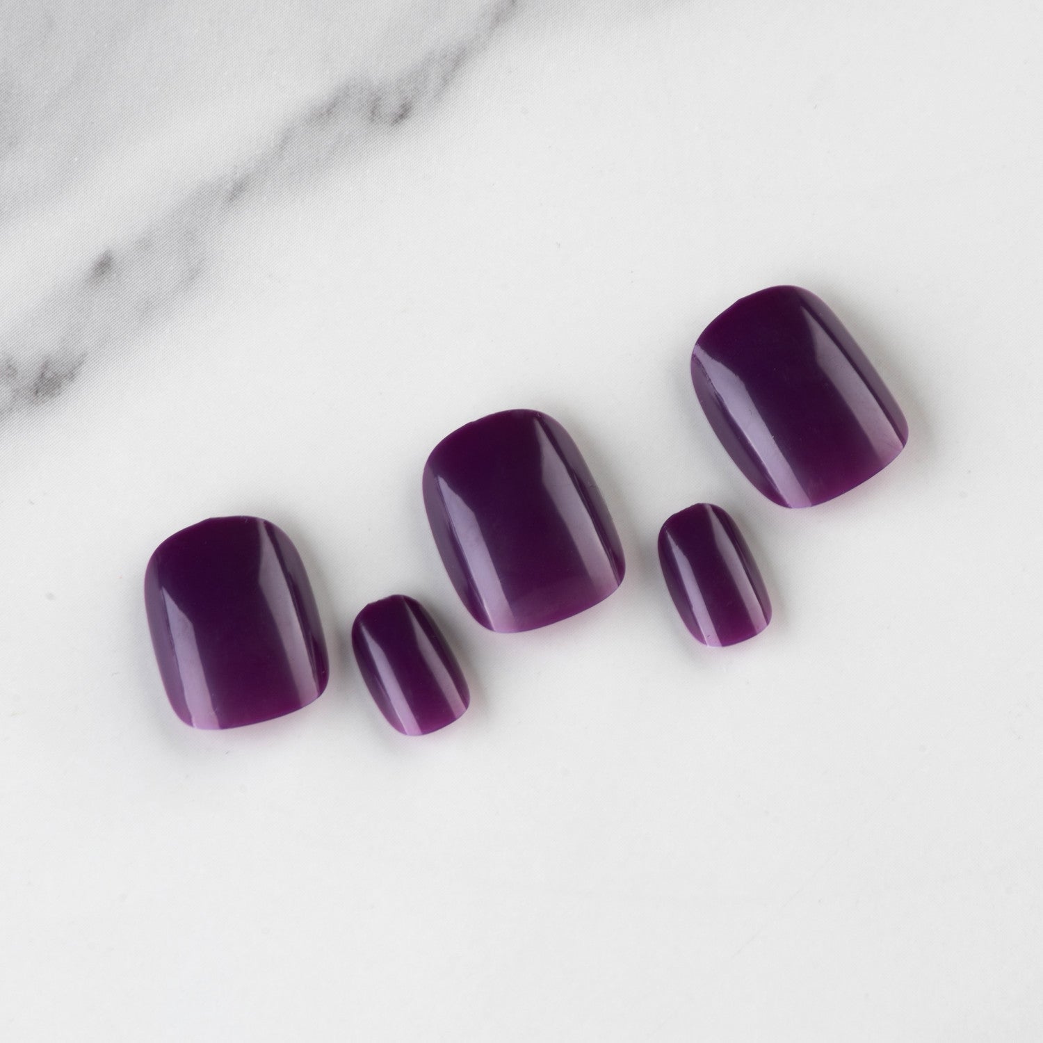 Wholesale Short Glossy Plastic Nail Stickers