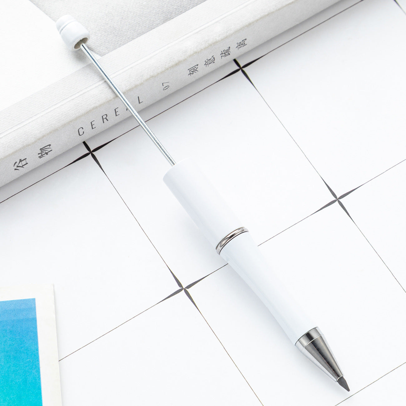 Wholesale 100pcs Plastic Beaded Pencil No Sharpening No Ink Continuous Writing Pencil