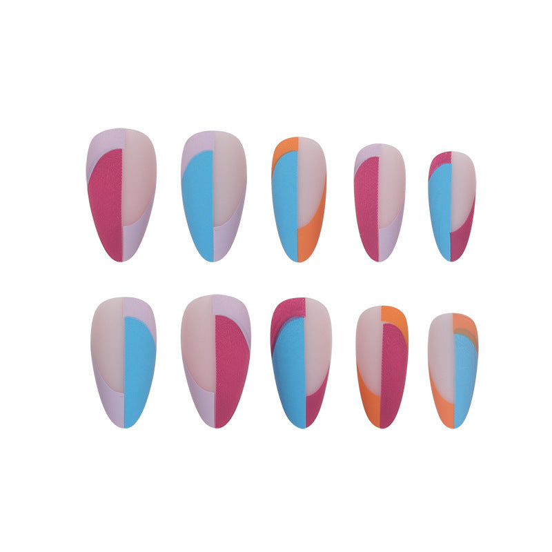 Venta al por mayor de plástico en contraste de línea francesa Nail Art
