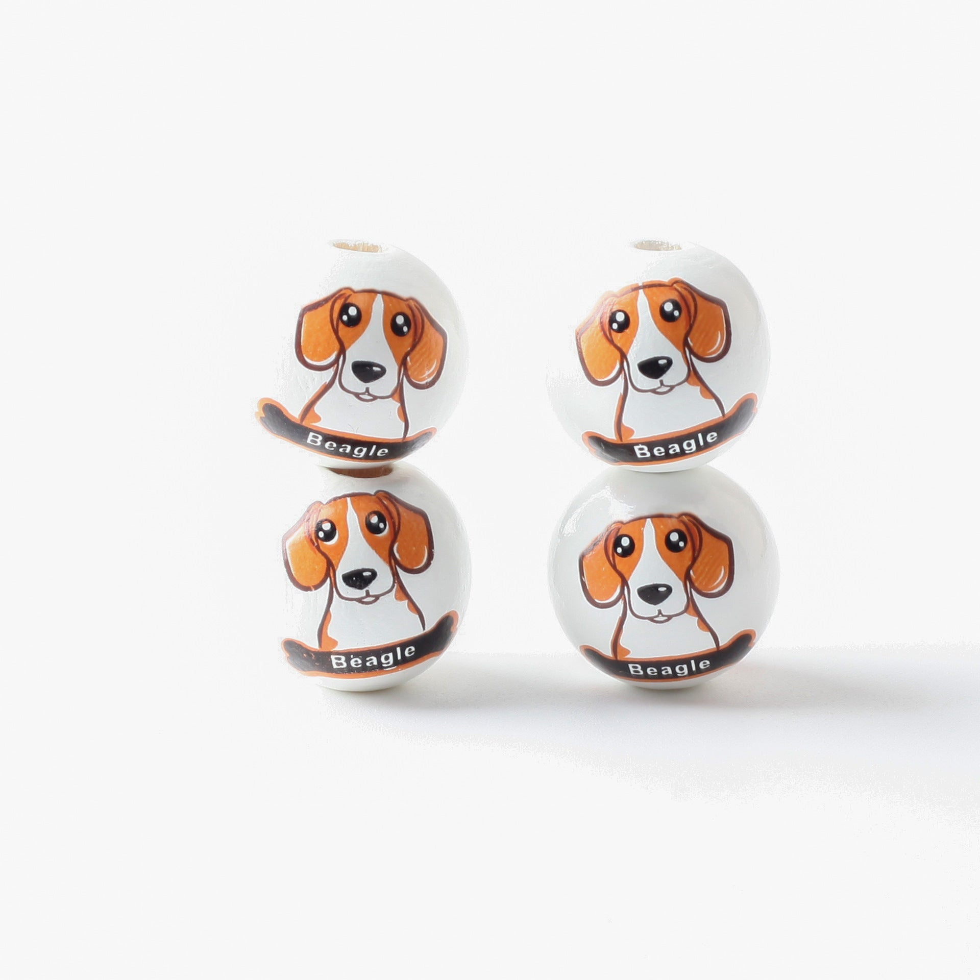 Cuentas de madera de mascotas de 10 piezas al por mayor de 12 mm