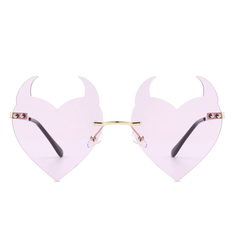 Venta al por mayor Gafas de sol sin marco Little Devil AC