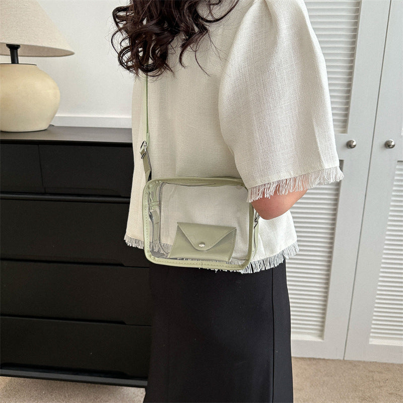 Bolsas de gelatina transparentes de hombro individual de PVC al por mayor