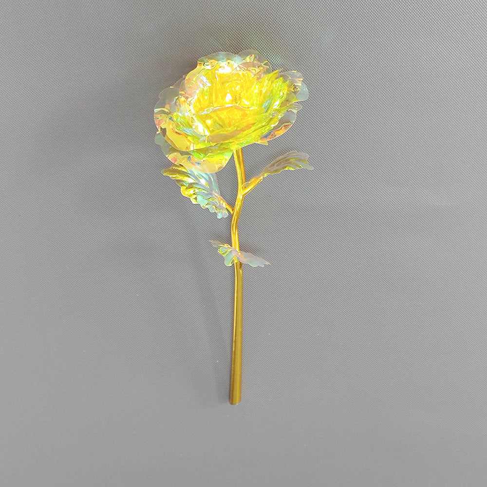 Wholesale of 10pcs Valentine's Day Glow Gold Foil Rose Gift Box