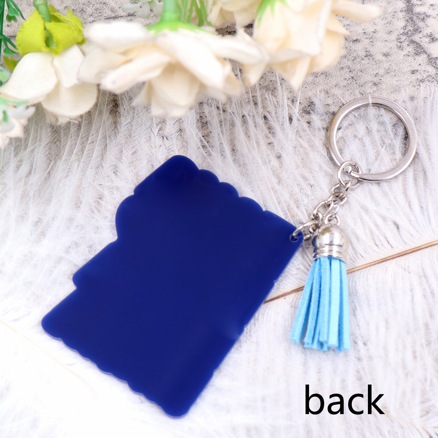 Wholesale Mother's Day Acrylic Mama Cow Leopard Print Keychain