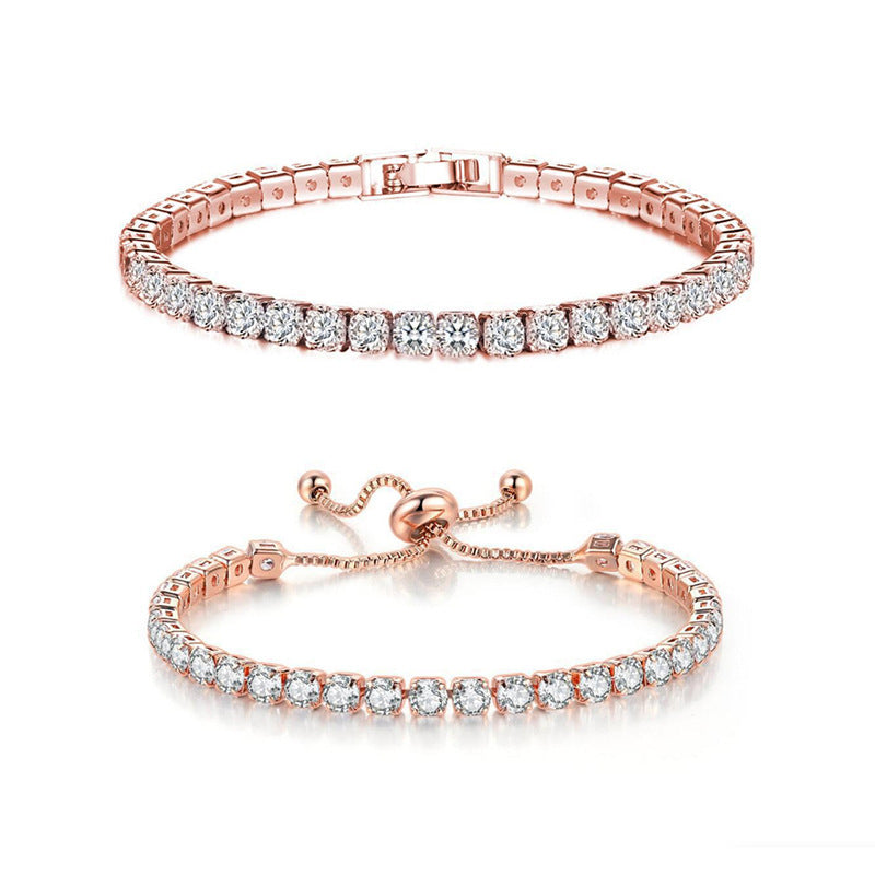 Wholesale Multi Row Full Diamond Zircon Bracelet