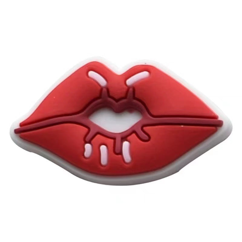 Wholesale 100PCS Cartoon Couple DIY Silicone Shoe Buckle