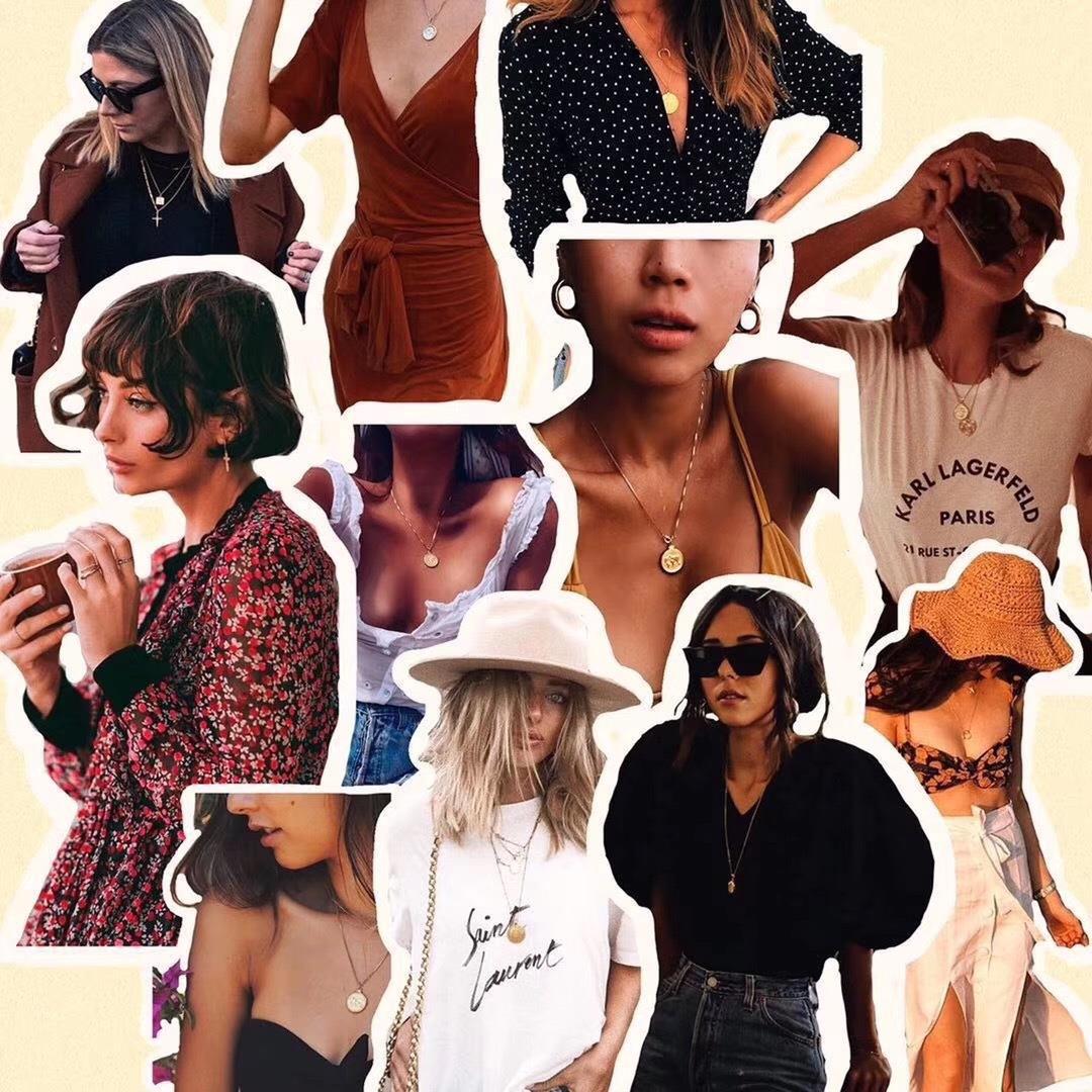 Wholesale Stainless Steel Devil's Eye Trip Trying Necklace