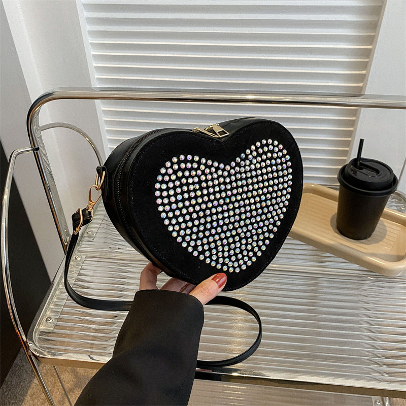 Bolsas de amor con incrustaciones de Diamond de PU al por mayor