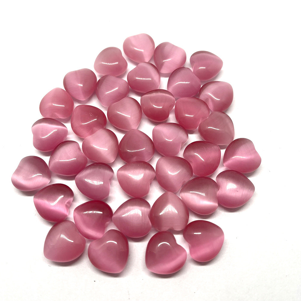 Wholesale 50PCS 15*15*9mm Small Heart Natural Stone Beads