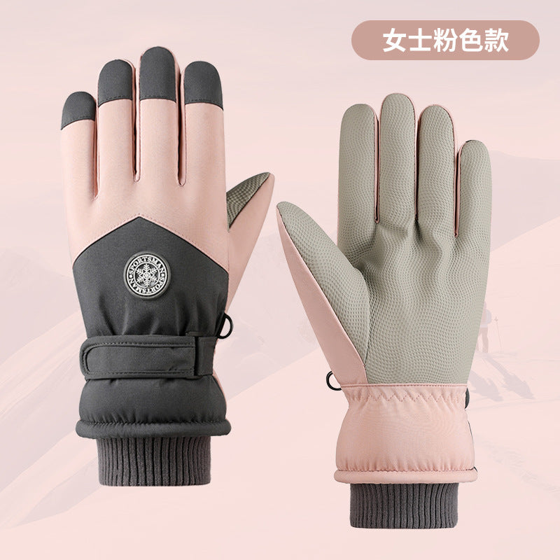 Wholesale Winter Warmth Plush and Thick Skiing Women's Polyester Glove