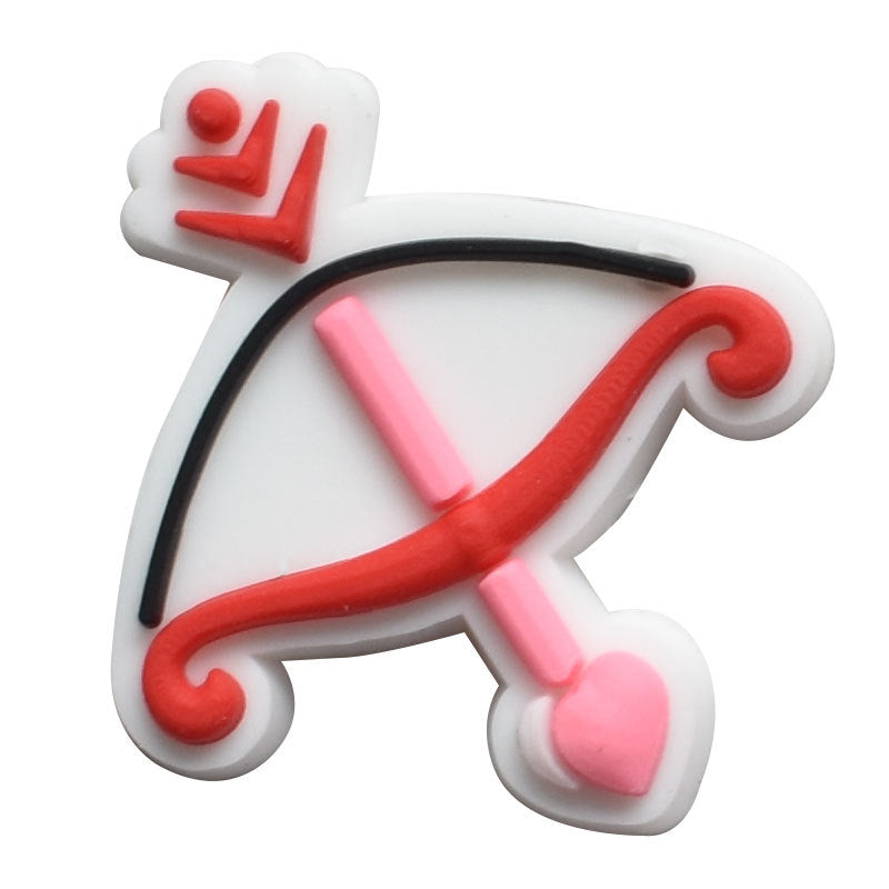 Wholesale 100 PCS PVC Cartoon Pink DIY Shoe Buckle