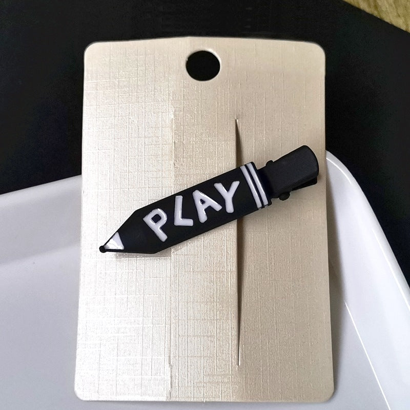 Wholesale Alphabet Metal Pencils Hair Clips