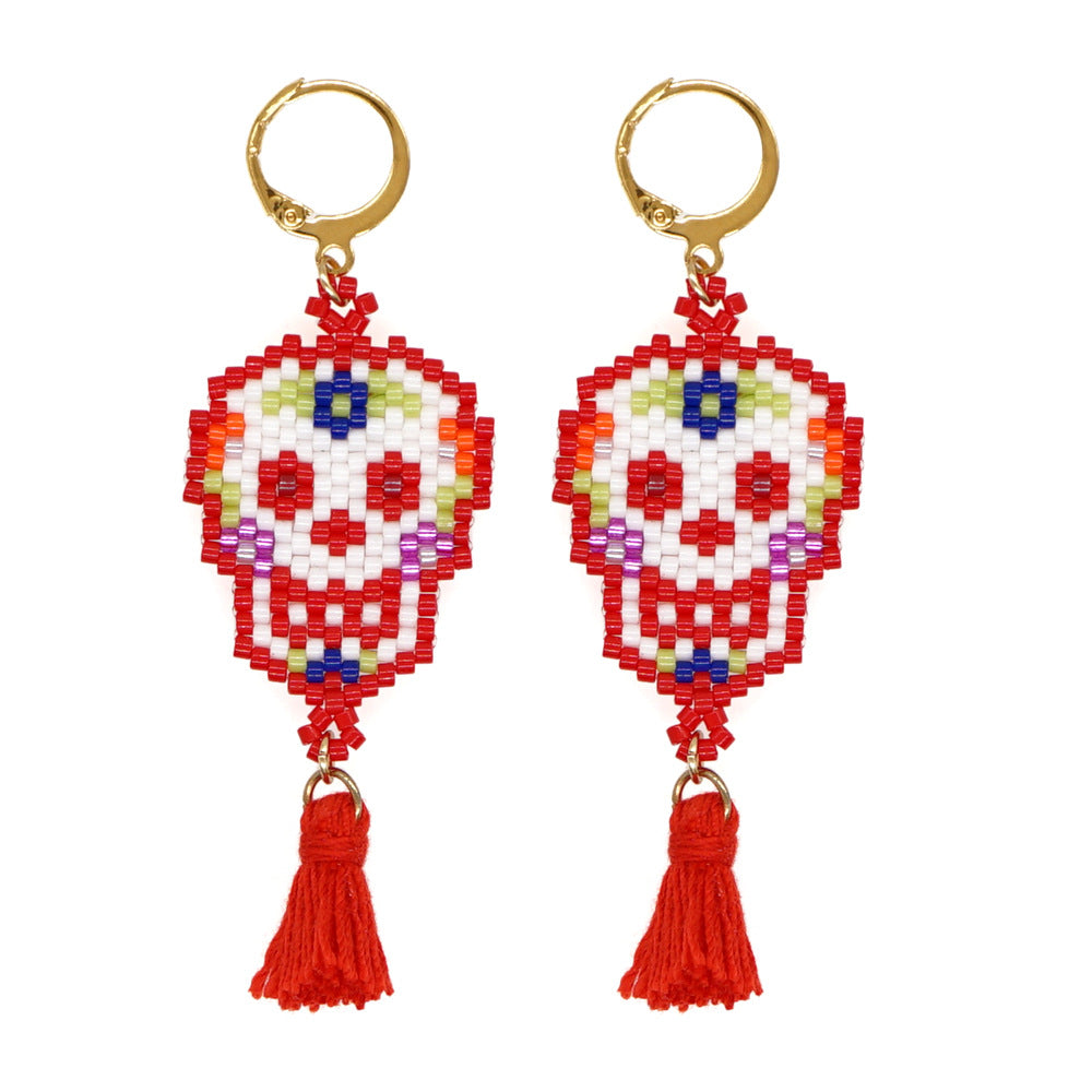 Wholesale Ethnic Style Tassel Beads Earrings