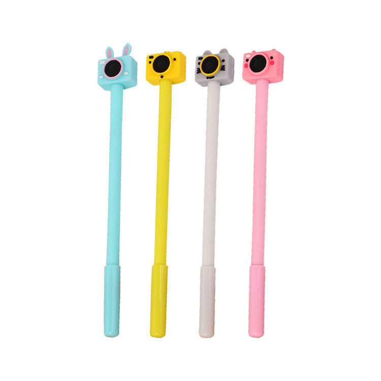 Bolígrafo plástico al por mayor de la forma de la cámara de la historieta