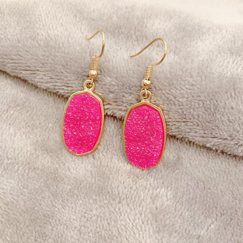 Pendientes De Aleación De Dientes De Resina Geométrica al por mayor