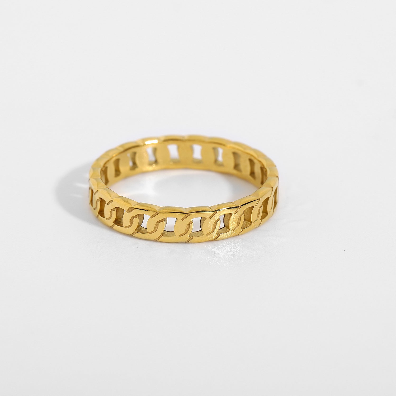 Wholesale 18K Gold Plated Stainless Steel Rings