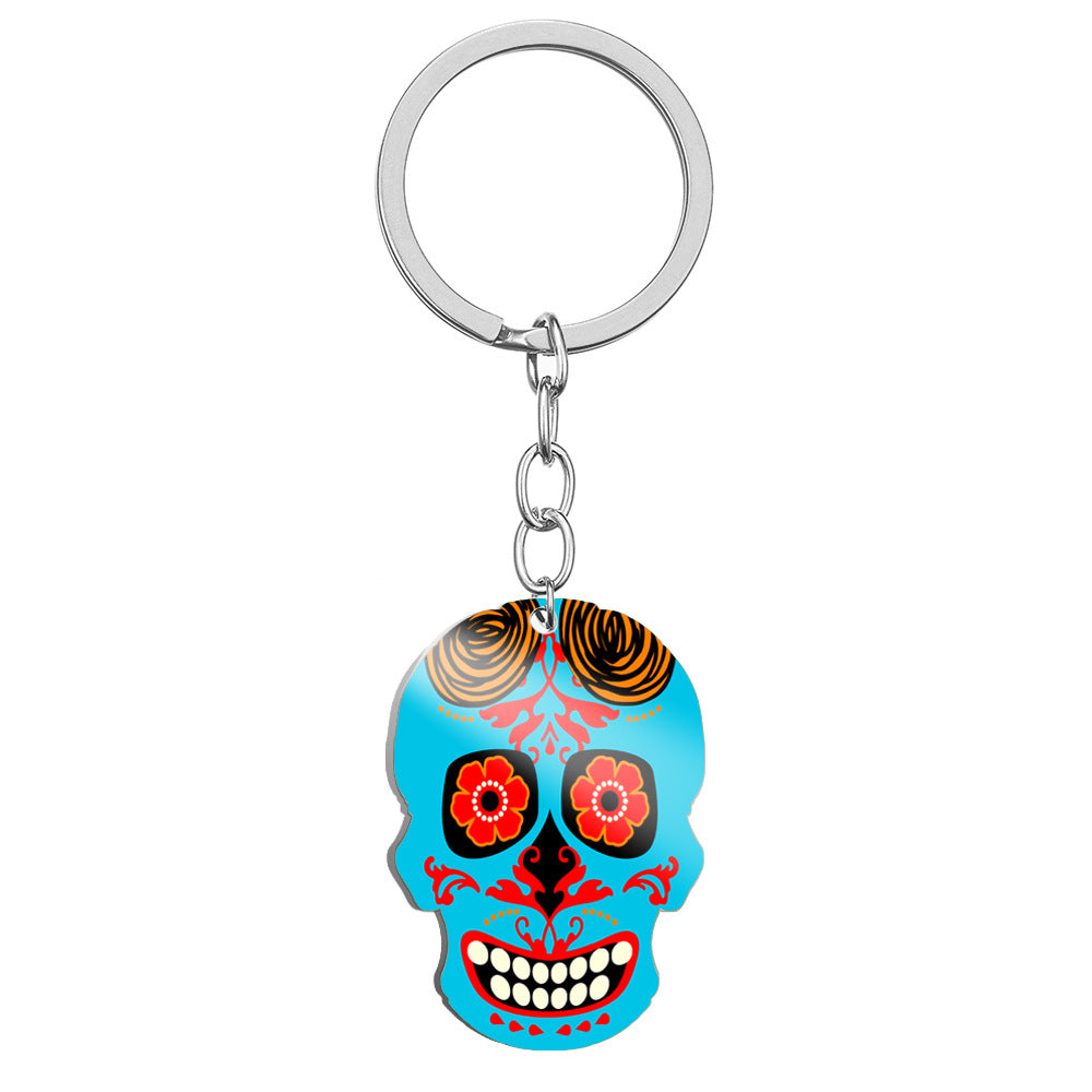 Wholesale Stainless Steel Skull Keychain