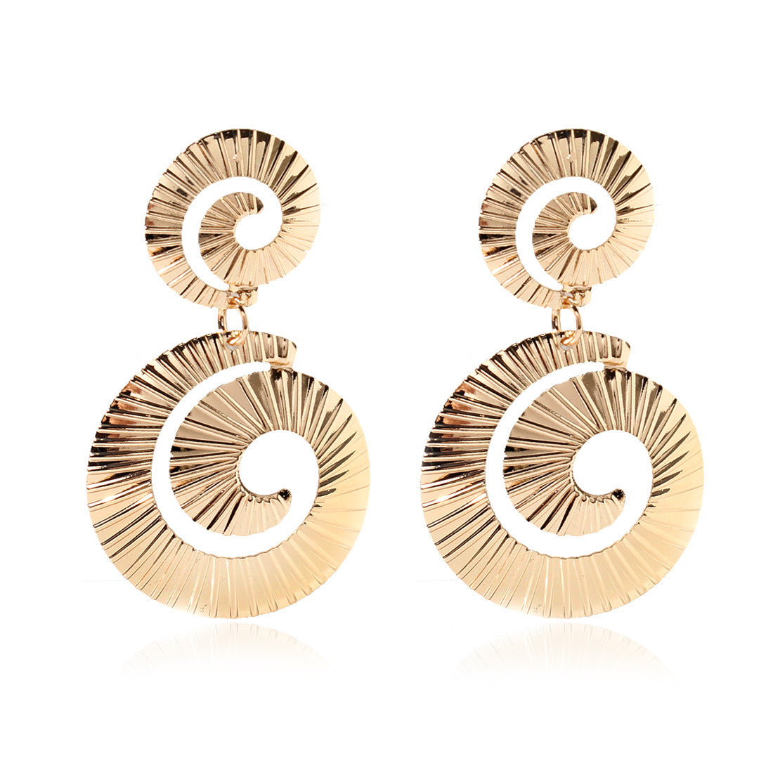 Wholesale Spiral Alloy Earrings
