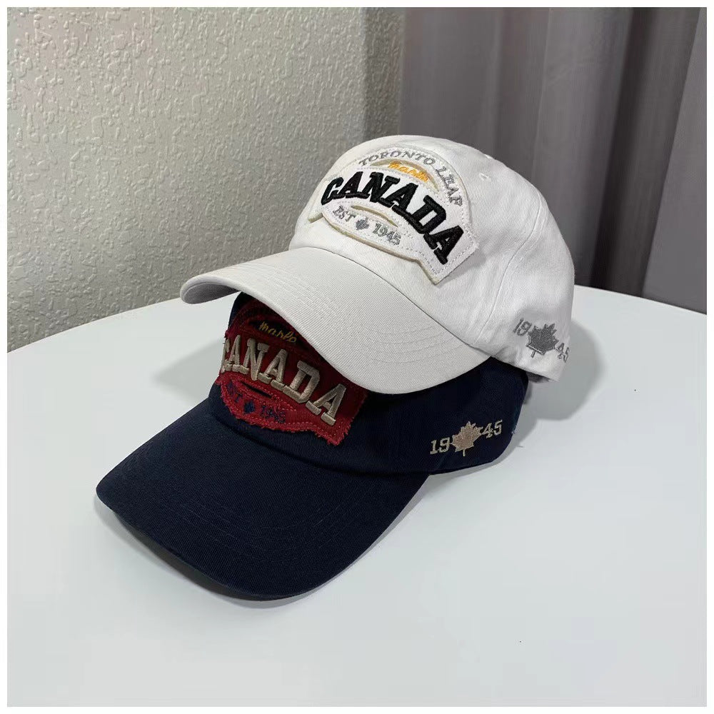 Wholesale Polyester Canada English Embroidery Patch Cap