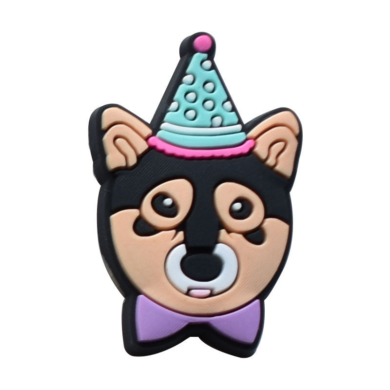 Wholesale 100pcs PVC Cartoon Dog DIY Shoe Buckle