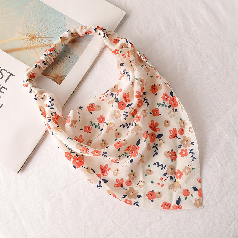 Wholesale Chiffon Floral Fabric Headband