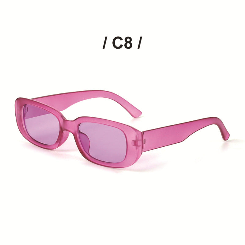 Wholesale PC Ladies Retro Small Frame Square Color Changing Sunglasses