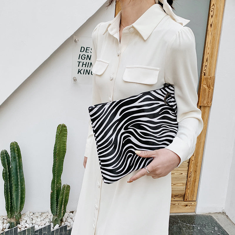 Wholesale PU Cow Pattern Chain Shoulder Bag