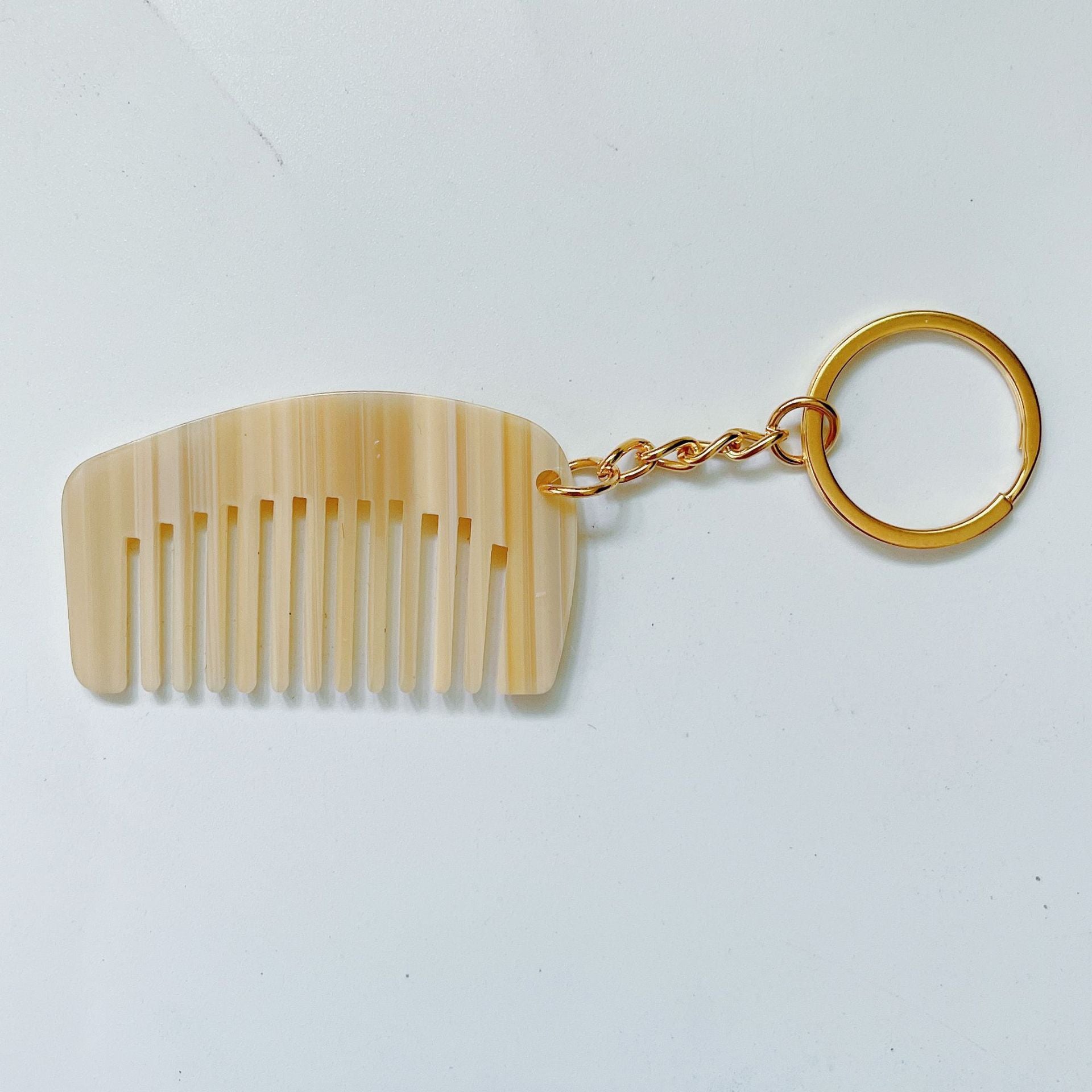 Wholesale Acetate Sheet Mini Comb Keychain