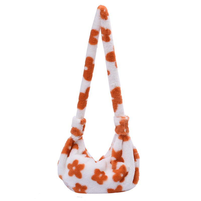 Venta al por mayor Bolso De Hombro De La PU De La Felpa