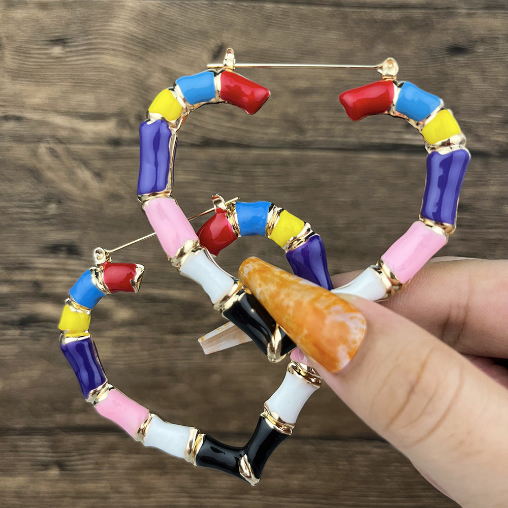 Pendientes al por mayor de aleación de chocolate