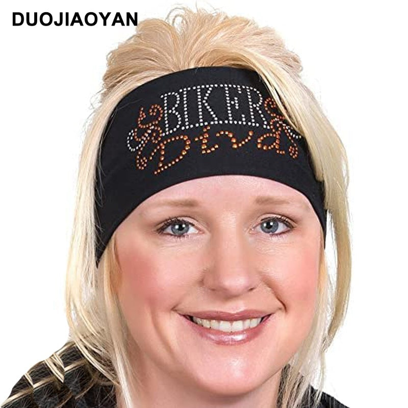 Diadema elástica de tela de diadema de taladro caliente al por mayor