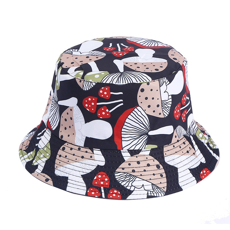 Wholesale Cotton Polyester Mushroom Pattern Bucket Hat